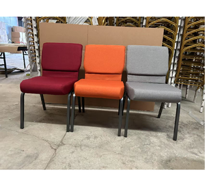 Fábrica Vender Diretamente Adoração Personalizada Extra-Wide Tecido Estofados Teatro Móveis Igreja Cadeira - Product Image 1