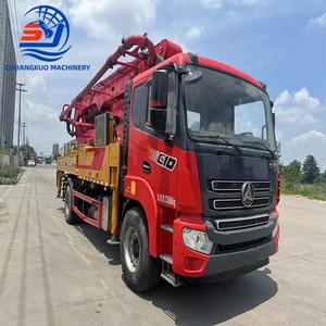 Camion pompe à béton Mercedes d'occasion Sany, 37m, 3 essieux, 46m, 49m, 4 essieux, moteur diesel, hydraulique, avec tuyau d'extrémité - Product Image 4
