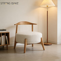 Fauteuils relaxants en bois de style nordique, modernes et luxueux, pour salon contemporain, chaise de loisirs occasionnelle pour adultes