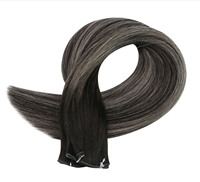 Extensions de cheveux humains invisibles double trame de haute qualité, double couche, Genius Weft, sans couture, pour fêtes et mariages