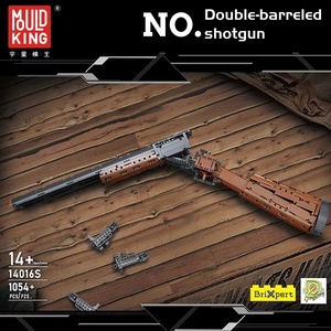 Mould <span class=keywords><strong>King</strong></span> 14016S 2024 Nuevo Modelo de Escopeta de Doble Cañón, Bloques de Construcción de Armas, Juguetes de Pistola, 1054 Piezas, Sets de Bloques de Construcción - Product Image 2