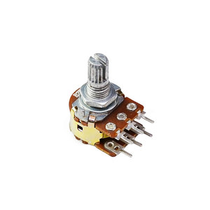 Potentiomètre linéaire WH148 à 6 broches de 15mm, avec écrous et rondelles, résistance 1K 2K 5K 10K 20K 50K 100K 250K 500K 1M, 10 pièces - Product Image 1
