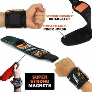 Nouveau produit : Sangle de poignet magnétique pour outils, épaisse et absorbante, pour la fixation et la protection des outils domestiques. - Product Image 3
