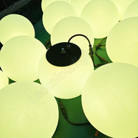 Lampu Dekorasi Langit-Langit Bola LED 3D DMX LCL RGB DMX, Lampu Panggung Bola Disko Gantung untuk Aplikasi Jalan Raya