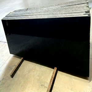 Dalle de granit noir Paradiso polie, comptoir moderne pour salle de bain, dessus de meuble-lavabo, pierre durable, grande dalle - Product Image 1