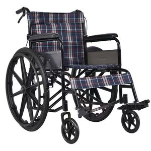 Silla de ruedas manual plegable ligera con inodoro para personas mayores y discapacitadas - Product Image 1