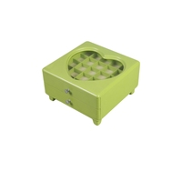 Boîte à bijoux en bois vert clair brillant avec fenêtre en forme de cœur, double tiroir, logo personnalisé, organisateur de rangement multi-compartiments pour bijoux
