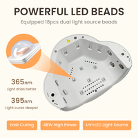 Nouvelle Arrivée E13 - Séchoir à Ongles Électrique Portable 48W Haute Puissance, Faible Bruit, 4 Minuteurs, Séchage Rapide, Mini Lampe UV LED à Brancher