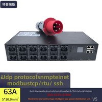 Prise PDU Intelligente Haute Puissance Terpress pour Ligne de Vieillissement, Triphasée 63A, 12 Prises C39, DPDU-V5-C3912-63A-3P, pour Test de Burn-in de Serveur IA