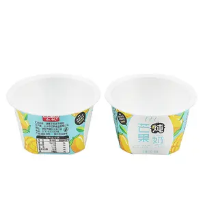 热卖80毫升3盎司果冻冰淇淋PPin模具标签小塑料布丁杯带盖