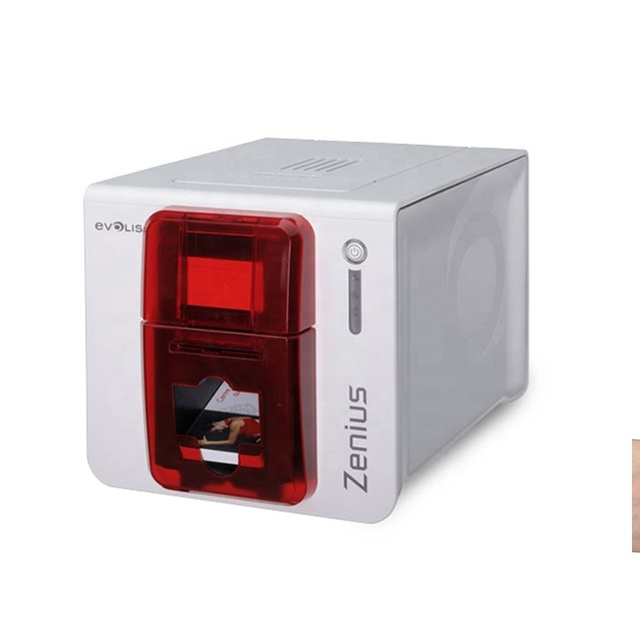 EVOLIS Zenius 1 PVC Card Printer - High-Speed Plastic ID Badge Printer with Secure Encoding Smart Card Printer