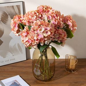 Flores de hortensia artificiales en 3D Meng Jie, ramas grandes para decoración de bodas y hogar - Product Image 3