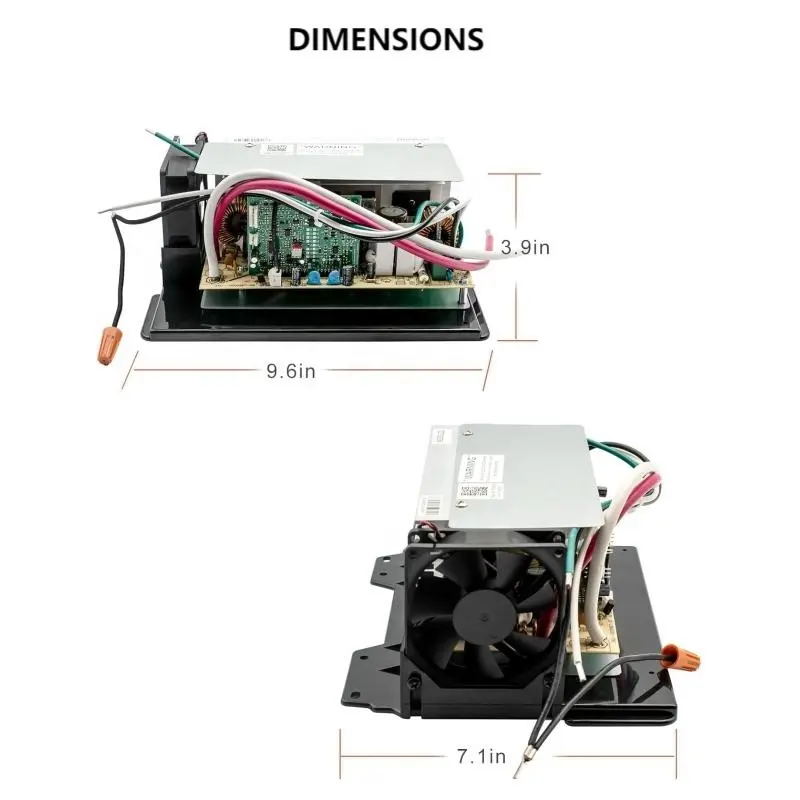 55 Amp 110VAC/12VDC RV Converter Charger Main Board Assembly 4 Smart Charge Modes RV Power Center For RVs