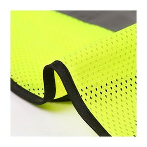 Chaleco de Seguridad de Alta Visibilidad Reflectante con Bolsillos y Diseño de Logotipo Personalizado para Hombre - Product Image 2