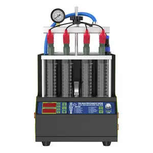 Inyector ultrasónico para coche de 4 cilindros, máquina de limpieza, inyector de gasolina GDI de combustible, probador automático y herramienta de limpieza