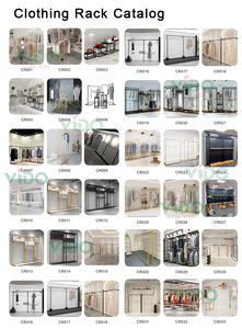 Exhibidor de Ropa Metálico Dorado para Boutique, Mueble Decorativo para el Hogar, Acabado Mate Cepillado, Resistente al Agua, Marca Personalizable - Product Image 2