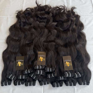 Fournisseurs de Cheveux Naturels Raides Ondulés Bouclés, Fournisseur de Cheveux Humains de Vison Bruts Brésiliens Paquets de Cheveux Naturels Péruviens - Product Image 2