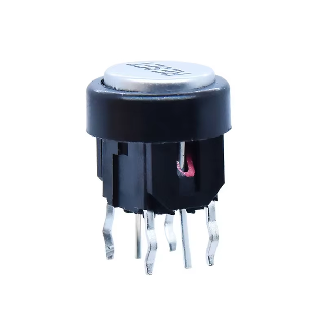 Customizable LED Dome Tact Switch 6*9*10.3mm Vertical 6 Pin Illuminate Tactile Switch