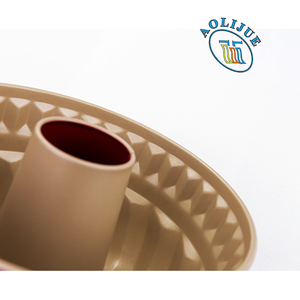 9/10 pouces Tube cannelé en acier au carbone Type de citrouille Moule à gâteau Moule à gâteau rond antiadhésif avec trou au milieu - Product Image 5