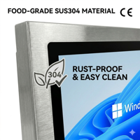 Panel PC Industrial Resistente al Agua Innoda IP67 con Pantalla Táctil de 15.6 Pulgadas