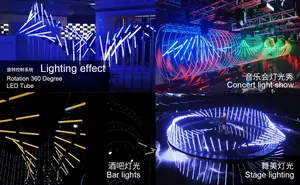 LED หลอดเมฆสีสันสดใสหมุนได้ 360 องศา 1 ม. 1.2 ม. 1.5 ม. หลอดไฟพิกเซลสําหรับกิจกรรมบนเวทีไนท์คลับ