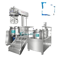 Mélangeur de crème pour le visage, machine à fabriquer des émulsions de crème liquide visqueuse, émulsifiant à levage sous vide, homogénéisateur