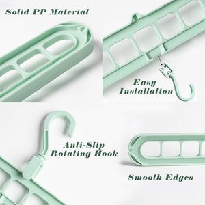 Foldable Detachable Plastic Multi-Layer Clothing Organizer Hangers Space-Saving for Travel - Product Image 4