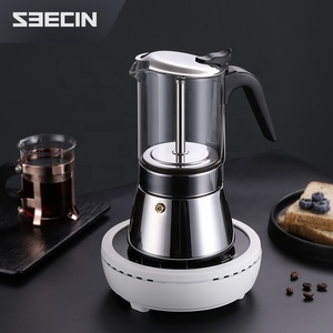Fabrication <span class=keywords><strong>professionnelle</strong></span> de cafetière moka résistante à la chaleur, extraction uniforme, cafetière moka pour le camping - Product Image 6