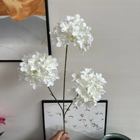 Vas Bunga Hydrangea Sutra Buatan Tangan Realistis 72cm, Aksesoris Dekorasi Rumah, Bahan Karangan Bunga Natal & Pernikahan