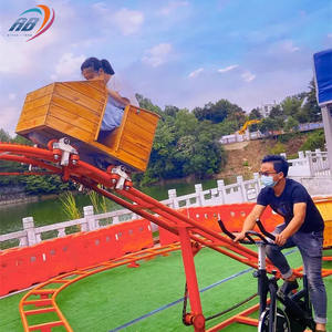 Unpowered Sports Entertainment Juego <span class=keywords><strong>interactivo</strong></span> para padres e hijos <span class=keywords><strong>Bicicleta</strong></span> Pedal humano Montaña rusa - Product Image 4