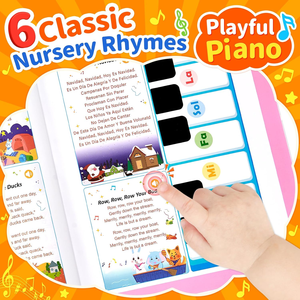 Livre sonore interactif bilingue espagnol et anglais de haute qualité personnalisé, 300 <span class=keywords><strong>mots</strong></span>, apprentissage précoce intelligent, pages tactiles, livre audio - Product Image 3
