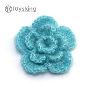 Fleurs au <span class=keywords><strong>crochet</strong></span> faites à la main - Fleurs artisanales en vrac, embellissements décoratifs pour la couture, le <span class=keywords><strong>scrapbooking</strong></span> et les accessoires pour cheveux - Product Image 2