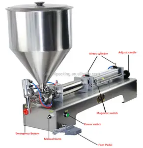 single head piston body butter filling machine