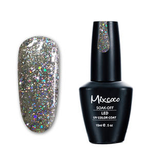 Yeni varış Mixcoco oje Uv jel tüm renkler Glitter pırıltılı renkler Oem marka Vernis yarı kalıcı jel lehçe - Product Image 3