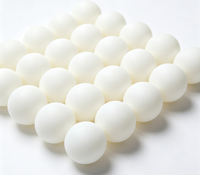 Balles de tennis de table en ABS de qualité supérieure, blanches, durables, pour l'entraînement et la compétition, vente en gros, logo personnalisé
