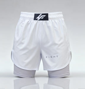 Shorts de compression intégrés 2 en 1 personnalisés pour hommes MMA UFC BJJ Boxe Combat Muay Thai Entraînement en salle de sport <span class=keywords><strong>Gladiator</strong></span> - Product Image 3
