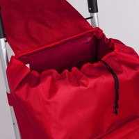 Nouveau chariot de courses portable avec logo personnalisé, poignée réglable et 4 roues