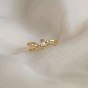 Support de bague en argent S925, accessoire de bijouterie tendance à faire soi-même avec perles lâches de 6 à 8 mm, 1827 - Product Image 1