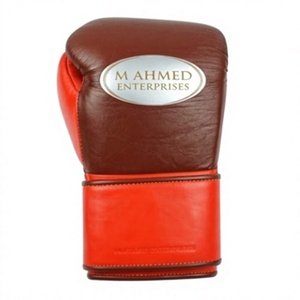 Gants de boxe en cuir de vache véritable, à lacets, pour entraînement et arts martiaux - Product Image 3