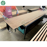 Panneaux muraux en bois insonorisants, panneaux acoustiques en lattes de bois, panneaux acoustiques Akupanel
