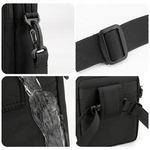 WePower – sac de poitrine en nylon imperméable pour hommes, sac à bandoulière pour usage quotidien, noir, gris, bleu foncé, couleur unie, hiver 2023 - Product Image 1