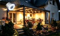 8 focos LED empotrables de 12V IP65 con control remoto, regulables, de aluminio con sistema Push-lock para patio/cobertizo exterior