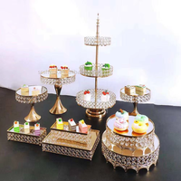 Présentoir à gâteaux en gros, style européen, en forme de carrousel, pour anniversaires, mariages, desserts, fournitures de décoration de gâteaux