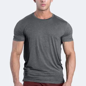 OEM Quality Gym Wear Cotton Shirts For Men Sport Tshirt Fitness Clothes Manufacturer Small Orders/