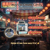 Imprimante 3D alimentaire Panda nouvelle, personnalisable, intelligente, électrique, automatique, contrôlée par Android, facile à utiliser, pour pâte à sucre et peinture alimentaire