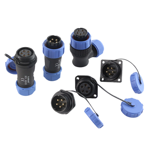 Cổng kết nối chống nước IP68 Weipu nhựa thẳng góc, đầu đực cái tùy chỉnh, loại SP11 SP13 SP17 SP21 SP29 - Product Image 5