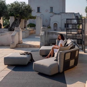 Ensemble de canapés d'extérieur en rotin PE résistant aux UV Yi Sanyuan, canapé de jardin imperméable pour villa, cour, balcon - Product Image 5