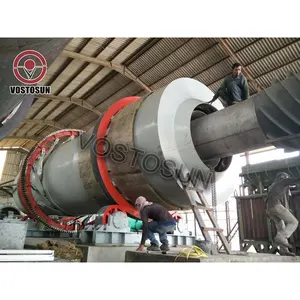 Reliable Gas Three Cylinder Stainless Steel Rotary Drum Clay Gypsum Plaster Dryer System Plant River Sand Drying Production Line