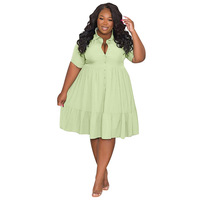 Weibliche Outfits Mode Plus Size Damen kleider Sommerkleider Damen Lady Elegant Blank Großhandel Kleider