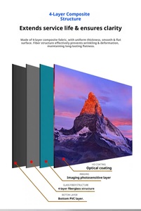 Pantalla de Proyección de Techo Oculta de 110 Pulgadas 16:9 con Mecanismo Eléctrico Silencioso para una Experiencia Cinematográfica Inmersiva en Casa - Product Image 5